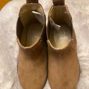 Brown Suede Kids Boots JANIE AND JACK